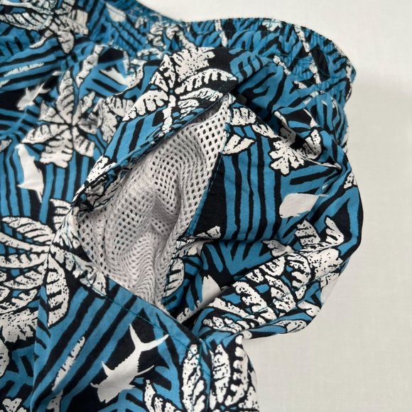 Columbia PFG Mens XL Swim Trunks Board Shorts Palm Tree Fish Tropical Print - Picture 8 of 16